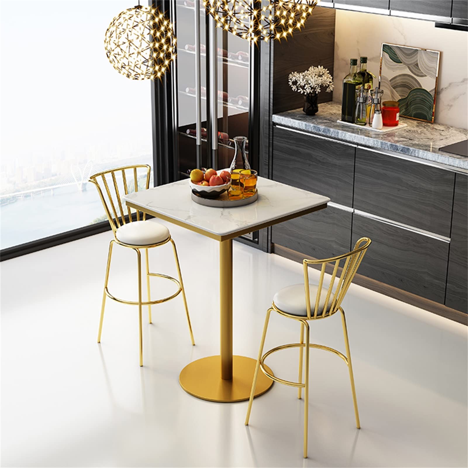 Amazon｜ビストロテーブル クラシック ビストロ パブ 家具 - 23.6